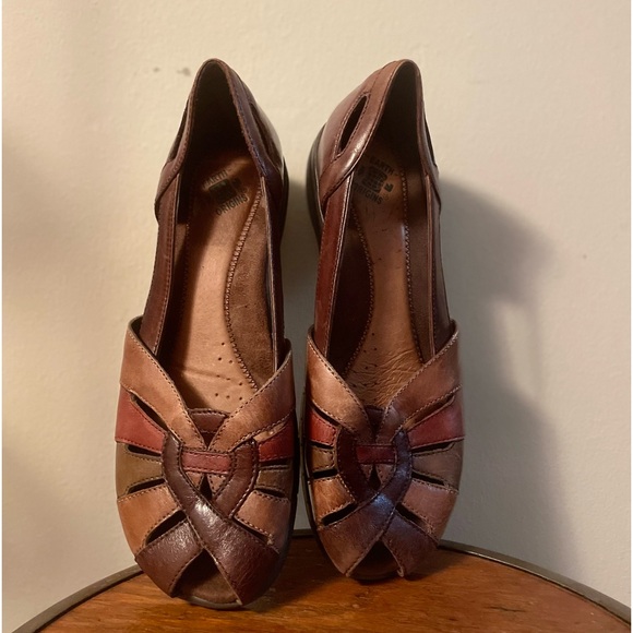 Earth Origins Women’s Leather Peeptoe Sandals Size 9. - Picture 2 of 6